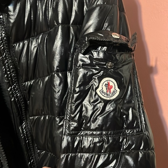 Moncler Shiny Black Quilted Jacket - Picture 3 of 5